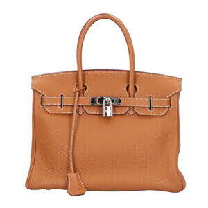 Hermes Birkin 30 Handbag, Togo Leather, Brown, Women's HERMES